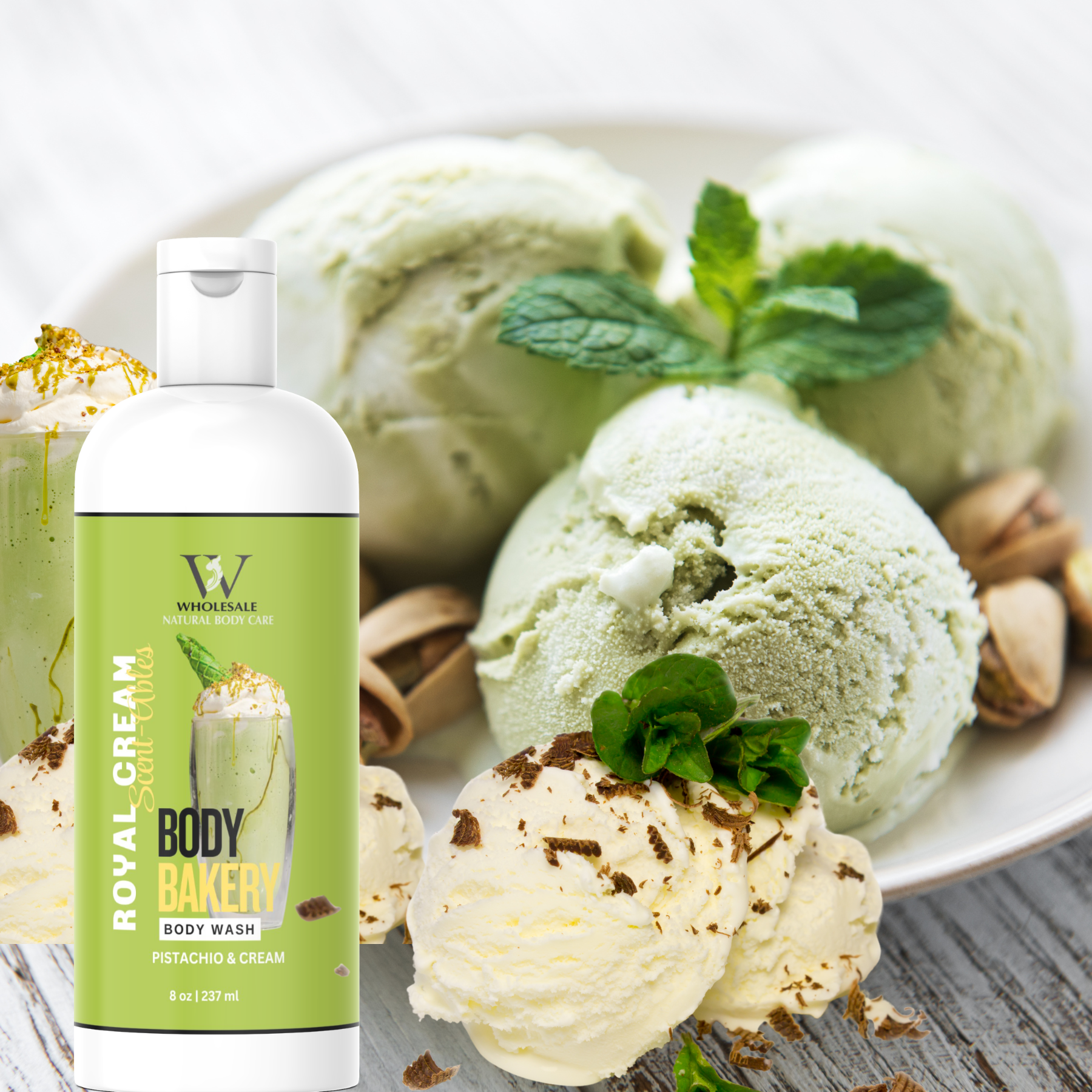 Body Bakery Pistachio Cream Sea Moss Body Wash