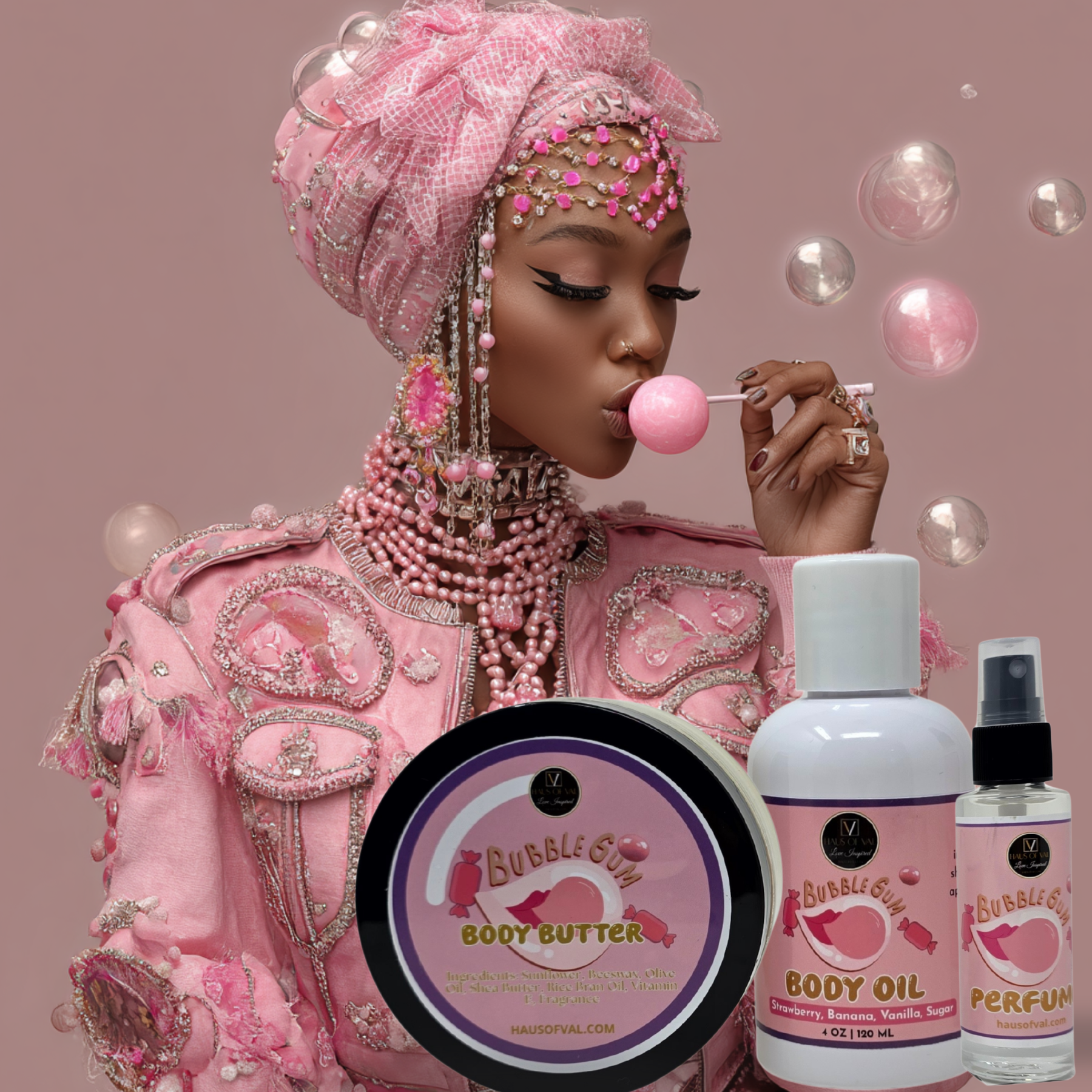 Bubble Gum Body Butter By Haus of Val, Body Butter, Buttercream and Mist