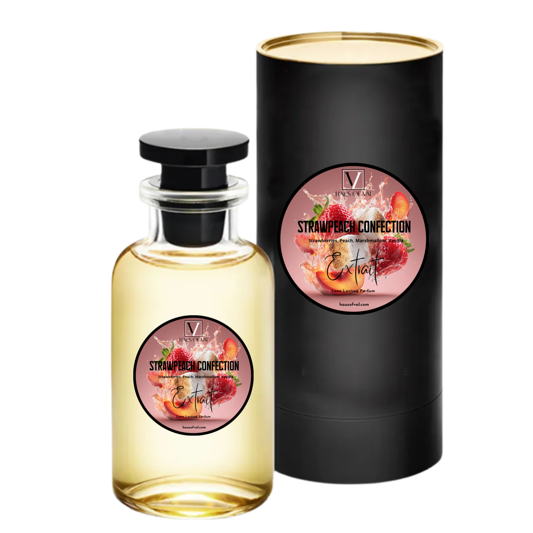 Strawpeach Confection By Haus of Val Body Butter, Buttercream, Mist & Body Oil