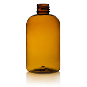 Amber - Light 8 Oz Boston Round Bottle 24/410 Amber - Light 8 Oz Boston Round Bottle 24/410