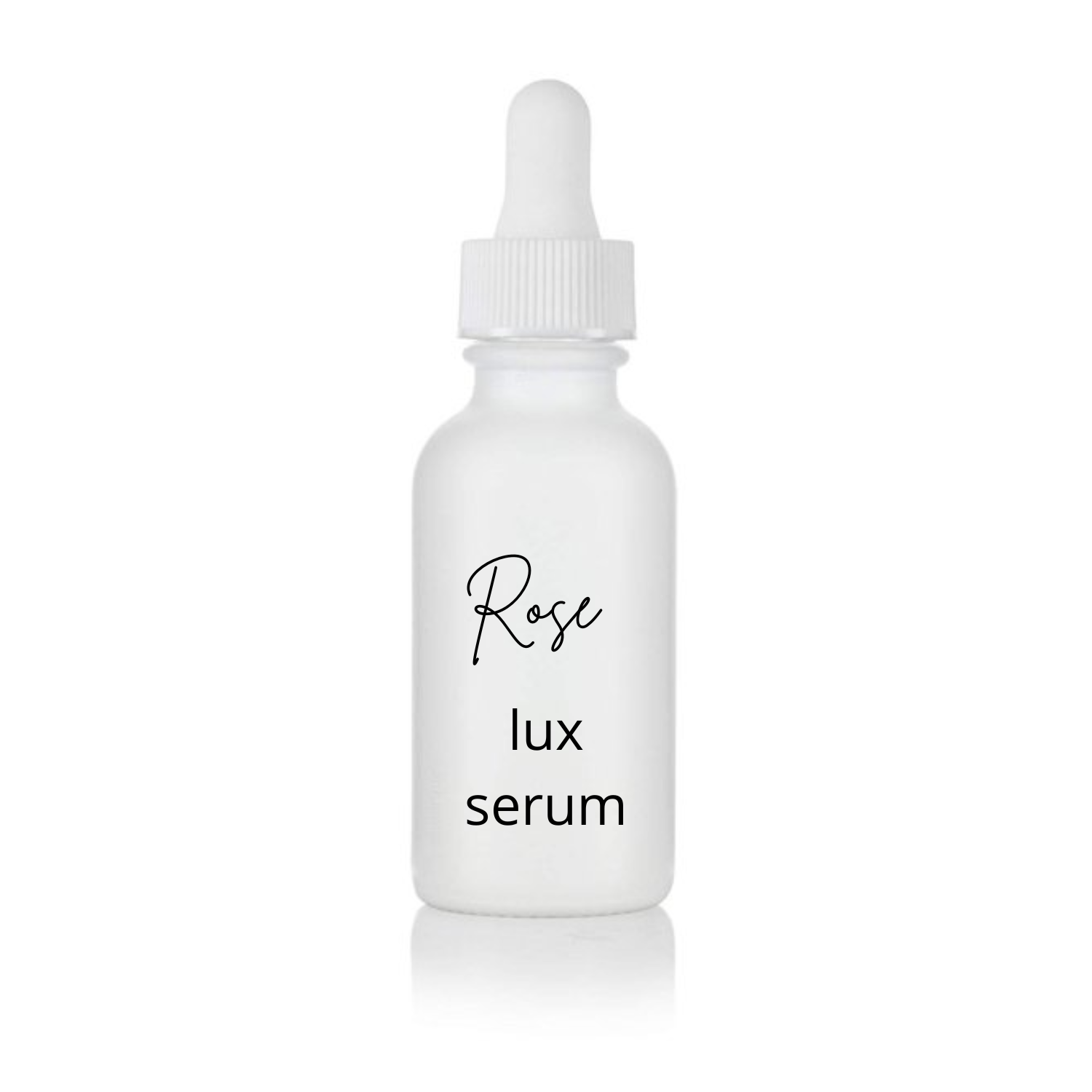 Rose & Hyaluronic Lux Serum (No color) -Glass Bottle -Treatment Pump