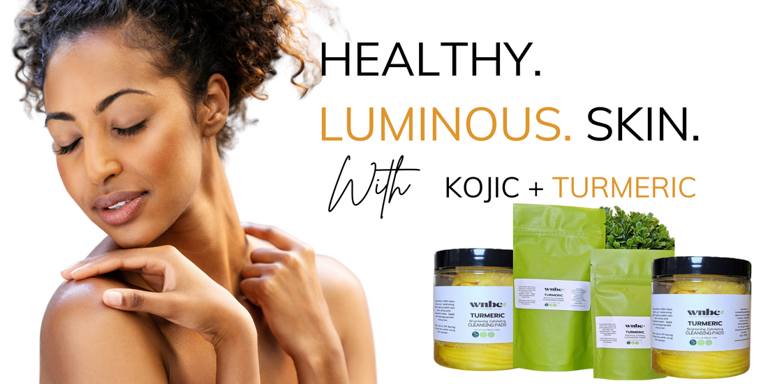 Unlock Radiance with WNBC's Turmeric Brightening Exfoliating Cleansing Pads