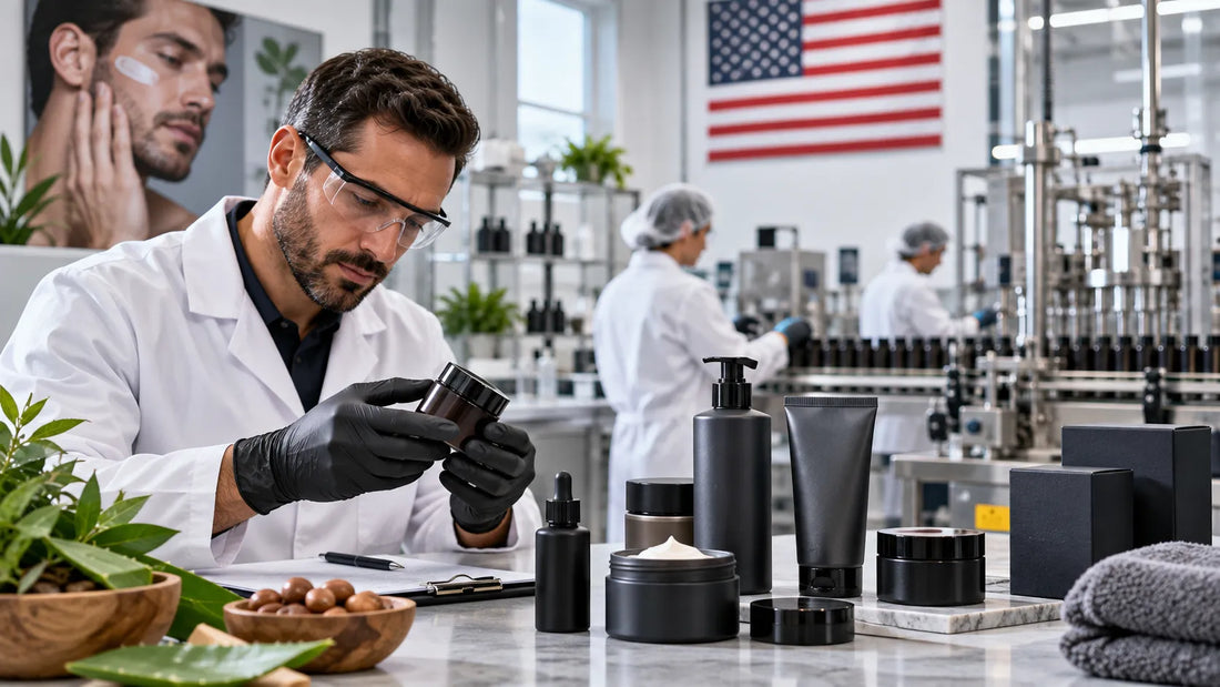 Private Label Men's Skincare Manufacturer in the USA