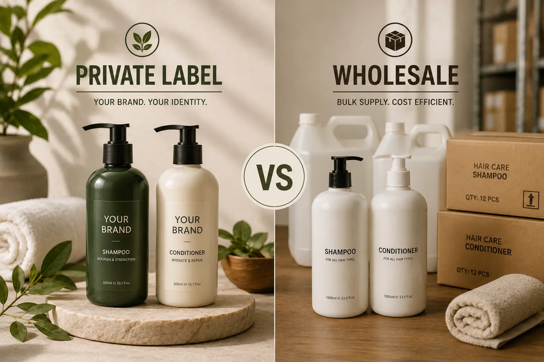 Private Label vs Wholesale Shampoos and Conditioners Which Is Better for Your Business