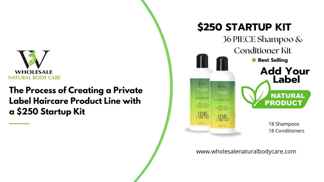 Process of Creating a Private Label Haircare Product Line with a $250 Startup Kit