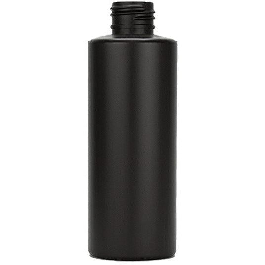 Black 2 Oz Cylinder Bottle 20/410 Matte