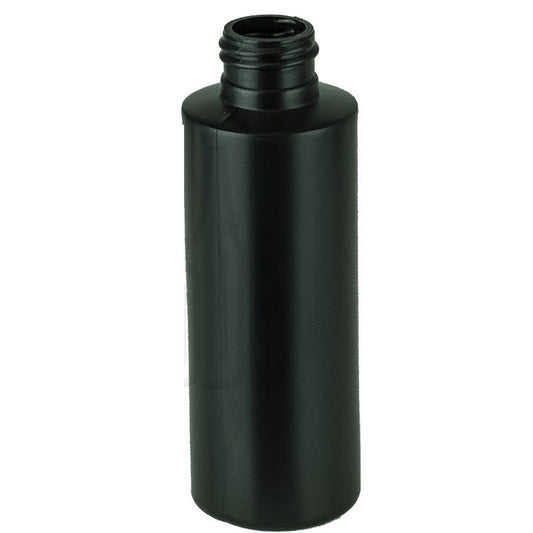 4 Oz BLACK MATTE Cylinder Bottle 24/410 *