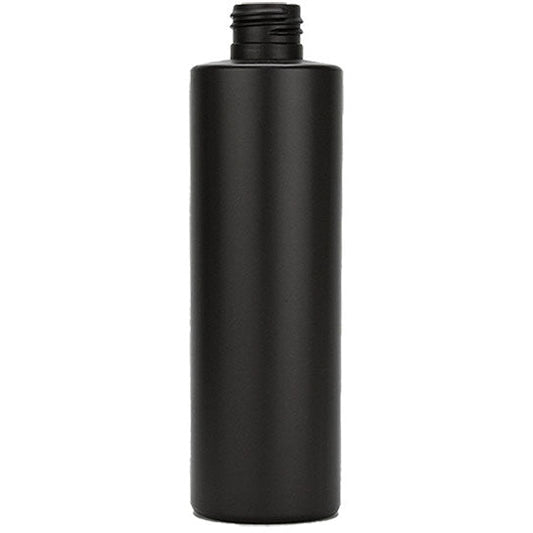 BLACK - 8 Oz MATTE Cylinder Bottle 24/410