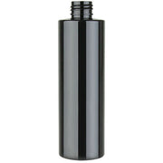 8 Oz BLACK Cylinder Bottle Shiny 24/410 *