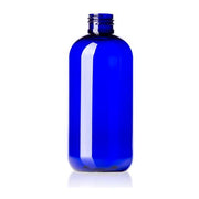 8 Oz Blue Cobalt Boston Round Bottle 24-410 *