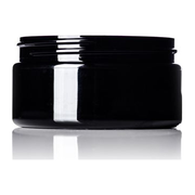 BLACK - 8 oz Shiny Low Profile Jar 89/400