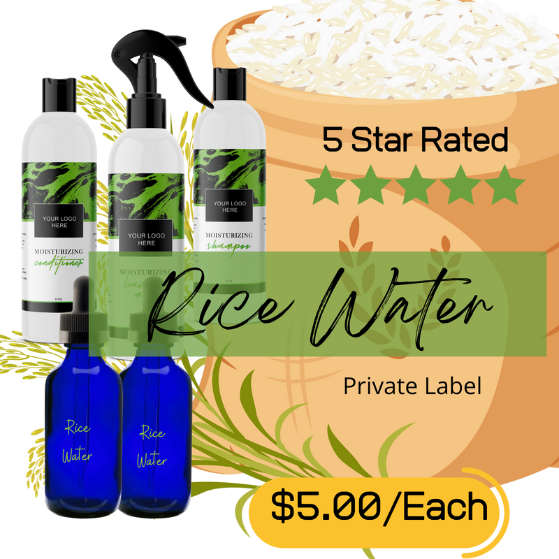 100 Pc Rice Water Bundle: 20 Each Shampoos, Conditioners, Leave In, Growth Oil & Hair Infusions