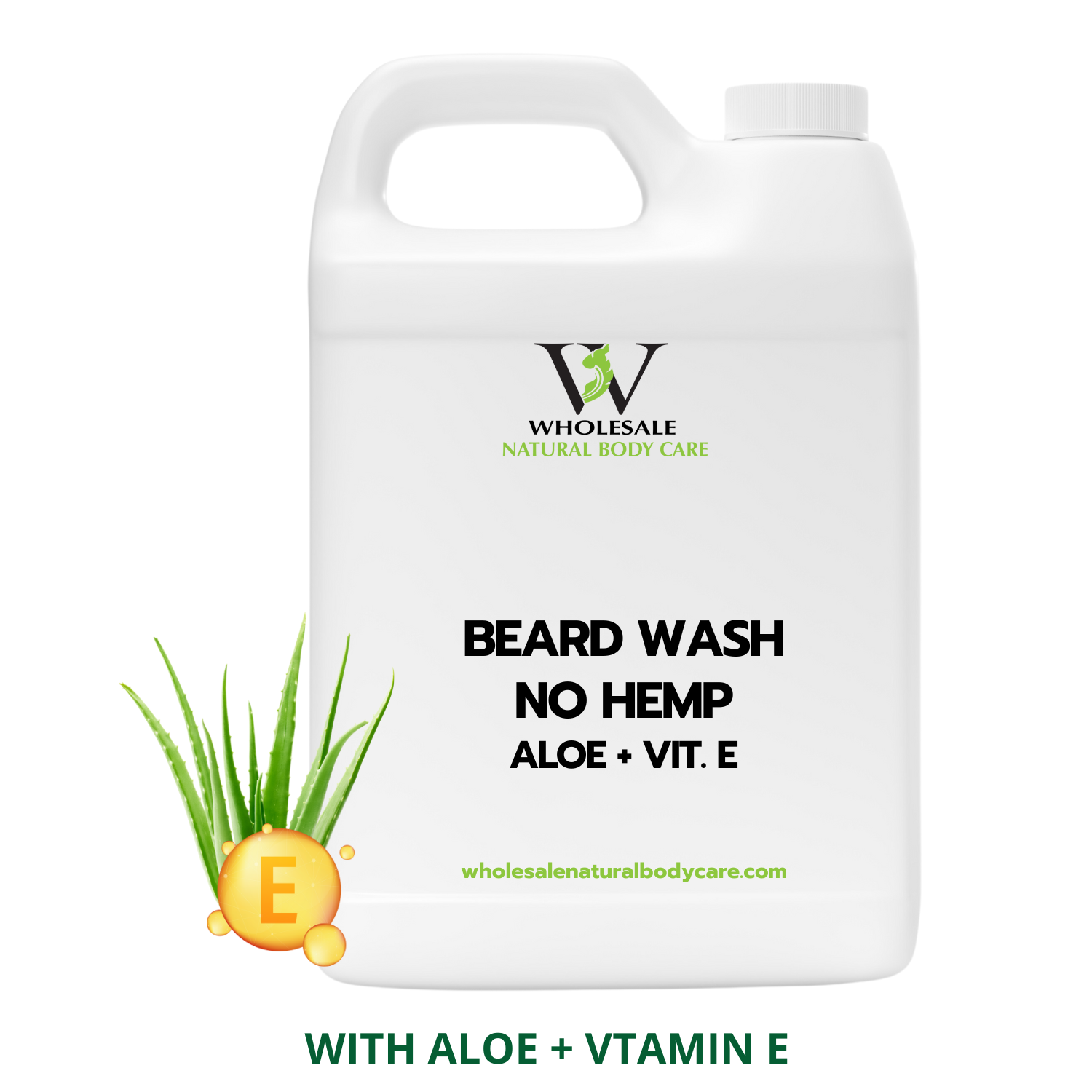 Beard Wash With Aloe & Vitamin E - No Hemp (Gel)