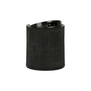 Black - Push Cap - Ribbed Finish - NO LINER   24/410 *