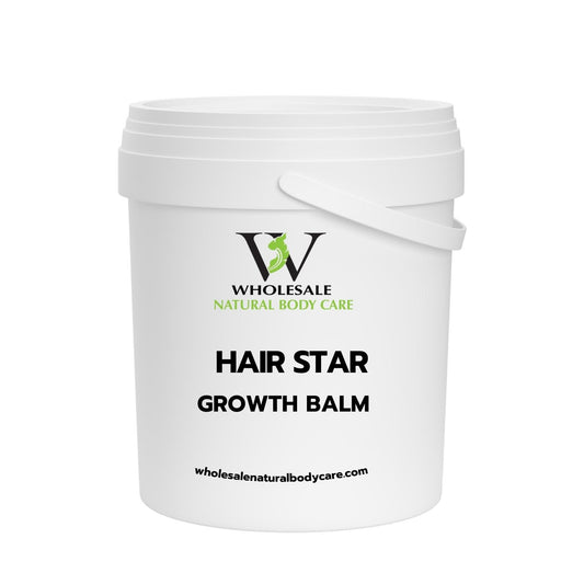 Hair Star Growth Balm  4 Oz Each Pre-Packed In White Jars Black Tops
