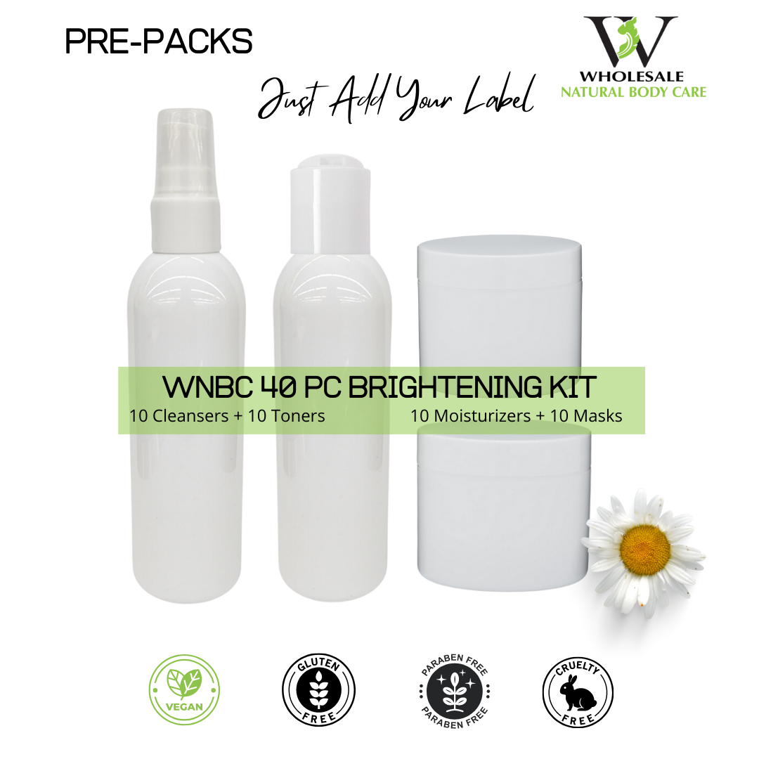 Kojic & Turmeric Brightening  Kit: Wash, Toner, Moisturizer & Mask