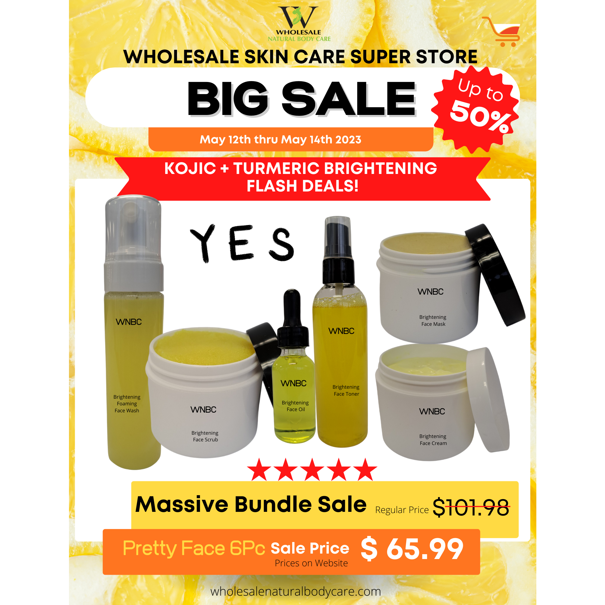 Brightening Massive 6 Pc Skincare Bundle