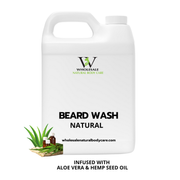 Beard Hemp Wash (Gel) 20 pc Pre-Pack - 4 Oz Amber Bottles with Black Top 24-410 - No Labels