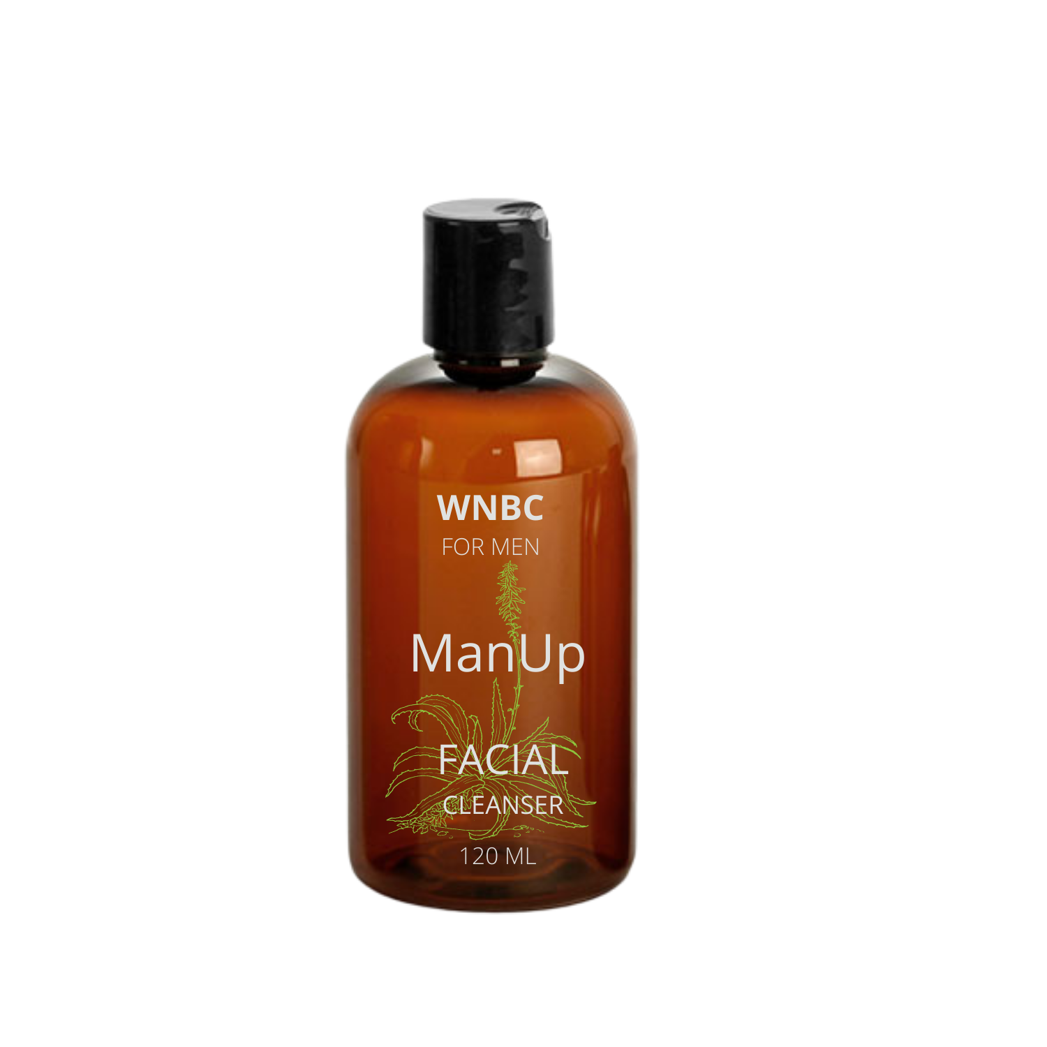 ManUp Face Wash 20 PC Pre-Packaged 4 Oz in Amber (No Labels)