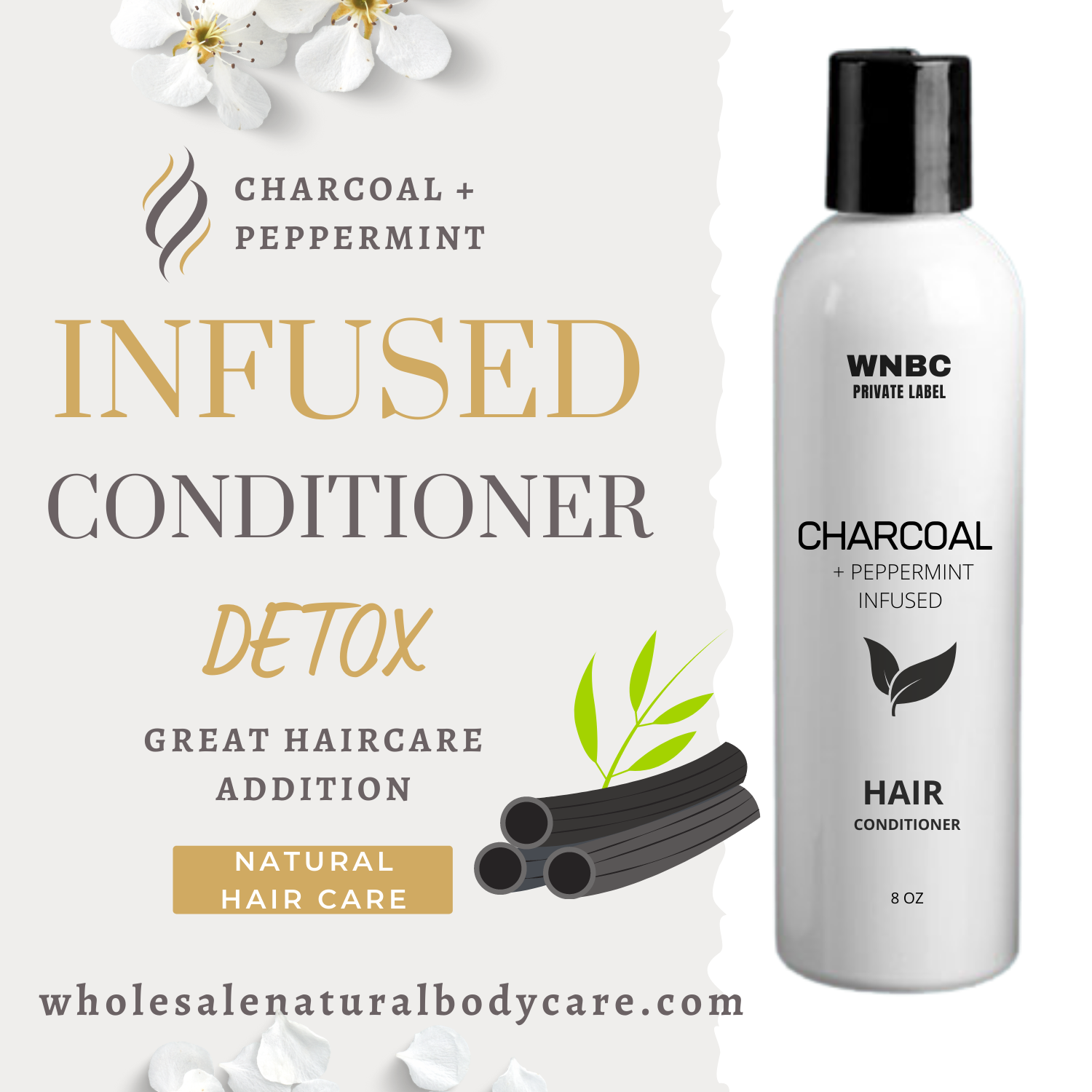 Organic Charcoal & Peppermint Infusion Conditioning Clay Hair Mask