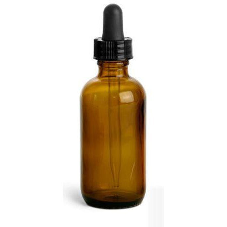 Beard Oil - 30 pc Pre-Pack - 2 Oz Amber Glass Bottles with Black Dropper 20-410 - No Labels