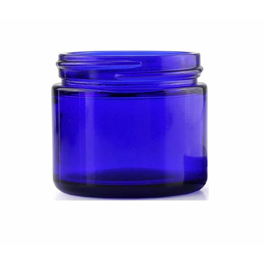 2 Oz Blue Cobalt Plastic Single Wall Jar 48-400