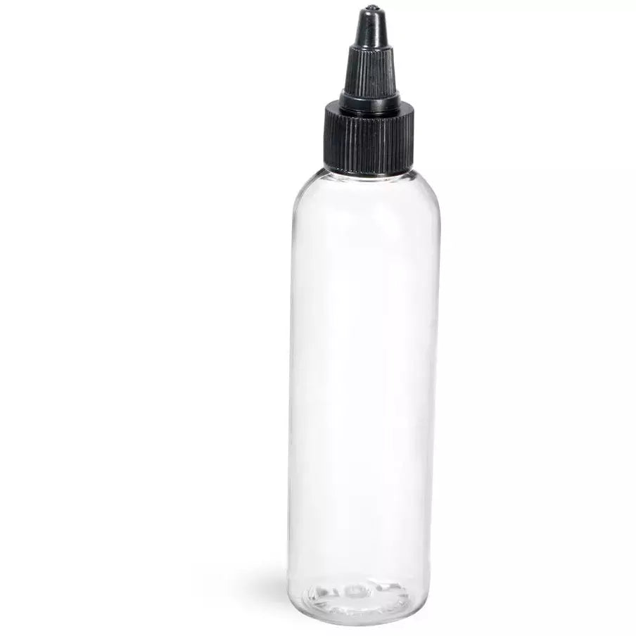 16oz Clear PET Bullet Bottles w/ Black Trigger Sprayer