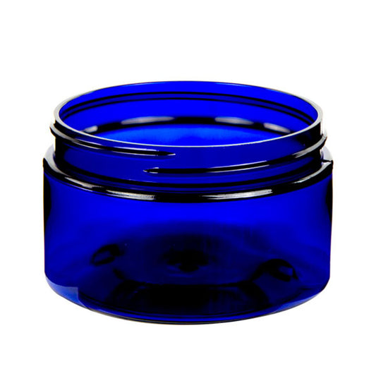 4 Oz Blue Cobalt Single Wall Low Profile Jar 70-400