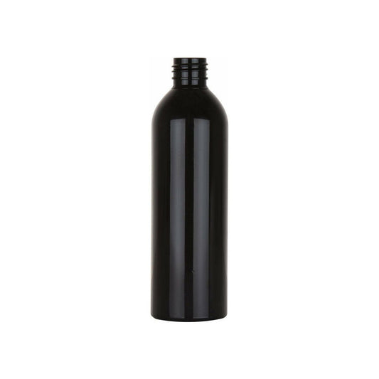BLACK - 8 Oz Modern Bullet Bottle Shiny 24/410