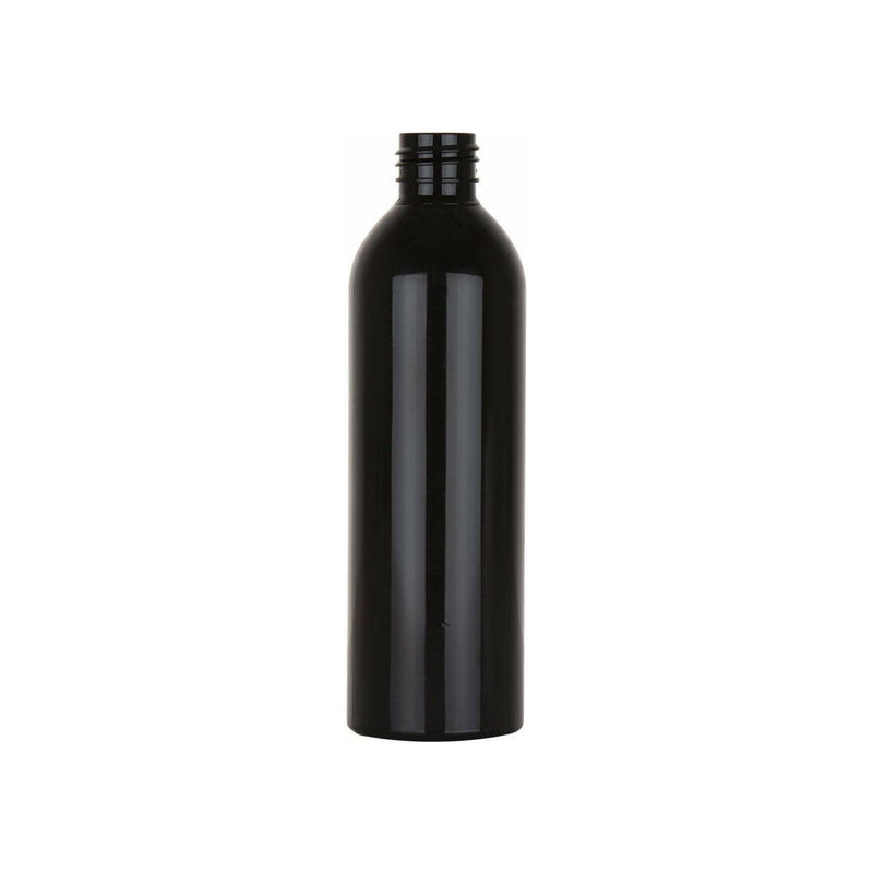 Black 8 Oz Modern Bullet Bottle 24/410 Shiny