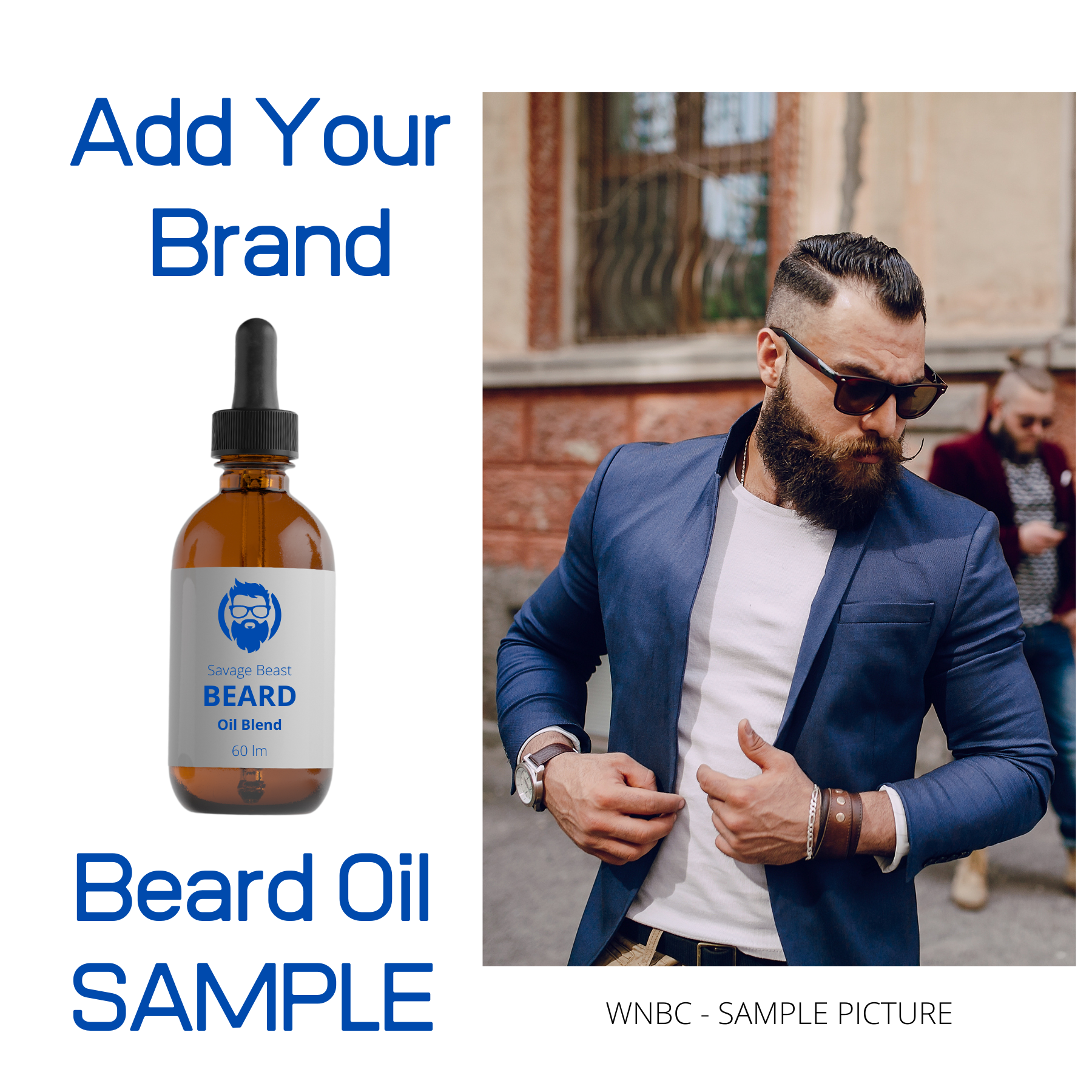 Beard Oil, Unscented with Scent Options