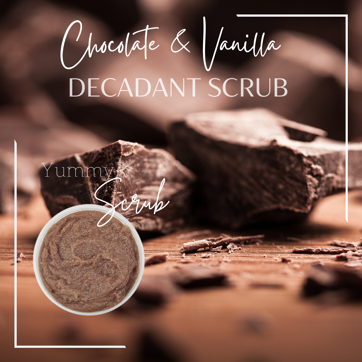 Wholesale Private Label Chocolate & Vanilla Body Scrub