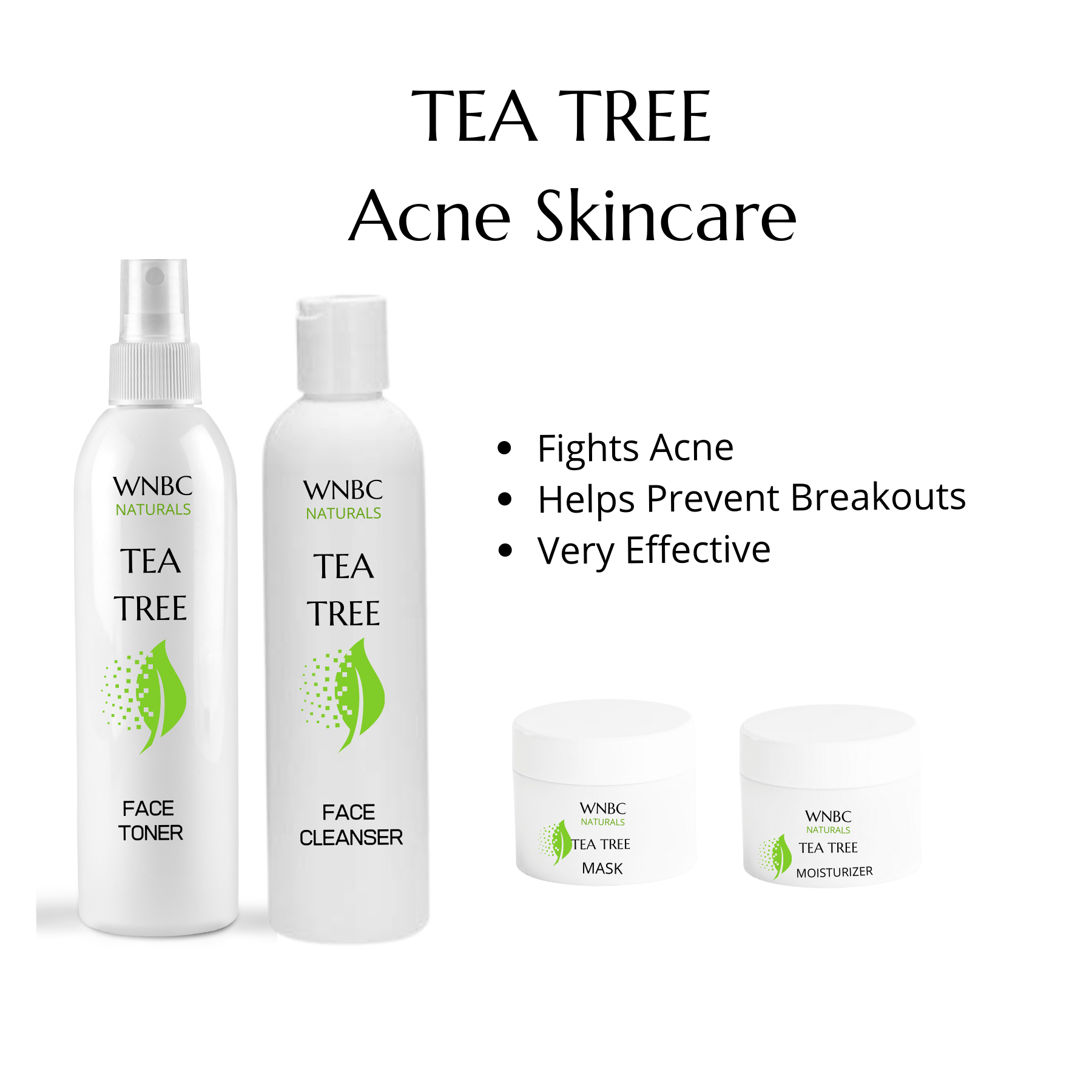 Grand Start Up Kit for 3 Skin Types: Acne (Tea Tree), Normal (Green Tea) Anti-Aging (Retinol)