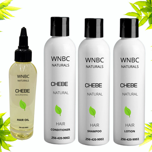 Chebe  4 Piece Kit: Shampoo, Conditioner, Hair Lotion, Hair Oil