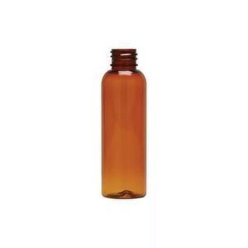 2 Oz. Amber PET Cosmo Round Bottle- 48 Count