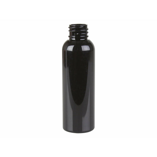 BLACK - 2 Oz Bullet Bottle Shiny 20/410